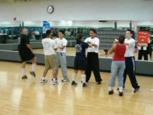 OC Wing Chun Association teaching at Balleys, in Orange  County, CA. 2004
